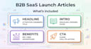 write a b2b saas promotional article, launch post, or sponsored blog