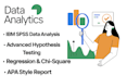 do spss data analysis, hypothesis testing, and statistical report writing
