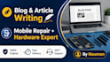 write articles and blog post in english and write assignment and assay