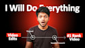 be your video editor and youtube manager