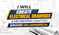 create electrical drawings and engineering drafting services USA commercial