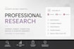 conduct professional internet, market and competitor research