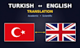 translate academic papers between turkish and english
