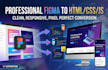 convert figma to html css and javascript responsive website