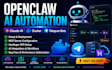 set up openclaw automation, docker, hostinger and telegram bots