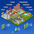 create custom 3d illustrated maps, isometric icon maps and navigation designs