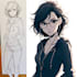 make anime drawing with anime art style character
