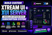 build custom xtream ui and xui server, reseller option with subscription system
