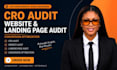 do cro audit, website audit, landing page audit and conversion optimization