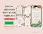 create elegant wedding invitation canva template