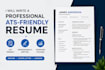 write a professional ats friendly resume