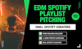 pitch and promote your edm house track to 1000 spotify playlists