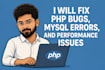 fix PHP bugs, mysql errors, and server issues fast