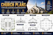 provide architectural 2d church floor plans, elevations and foundation drawings
