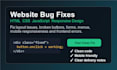 fix HTML CSS javascript bugs and responsive website issues