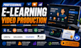 do online video course creation, e learning course, educational video, udemy