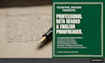 be your professional beta reader and english proofreader