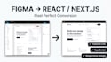 convert figma to react next js tailwind CSS website