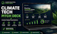 create a climate tech investor pitch deck