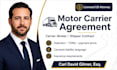 draft a protective motor carrier agreement as a US attorney