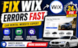 fix wix website issues optimize your car rental booking system