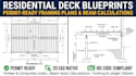 do residential deck blueprints, framing plan, and beam calculation