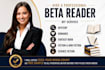 review, critique, and beta read your fiction manuscript