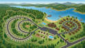 design tourist maps, campground maps, and outdoor destination illustrations
