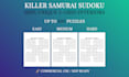 generate custom killer samurai sudoku puzzles for your amazon kdp book