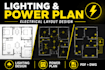 design lighting layout power plan and electrical drawing