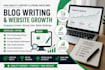 design blogging website SEO and backlinks