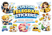 design a creative telegram sticker