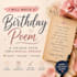 write a poem for birthday present