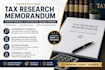 prepare a professional tax research memorandum