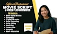 do screenwriting, feature films, TV series, script editing