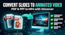 convert slides to an animated video with voiceover