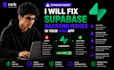 fix supabase backend issues in your rork app