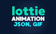 create lottie json animation for your app or web