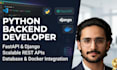 develop python fastapi backend and django rest api