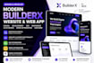 create builderx website responsive ui ux landing page seo figma development