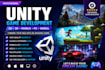 build unity game development, 2d unity game, 3d unity game