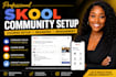 setup your skool community, courses and membership site