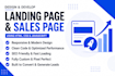 build clean responsive HTML sales landing page