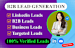provide niche targeted verified email leads, b2b linkedin leads, business leads