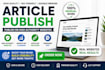 publish exclusive interviews, articles, or guest posts on international websites