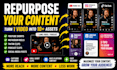 repurpose and edit your long video content into short form content or clips
