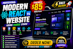 build responsive react js website or landing page