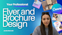 design professional flyer, brochure and post card