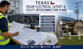 texas solar electrical layout utility interconnection plans inverter drawings