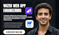 build wized webflow web app integration